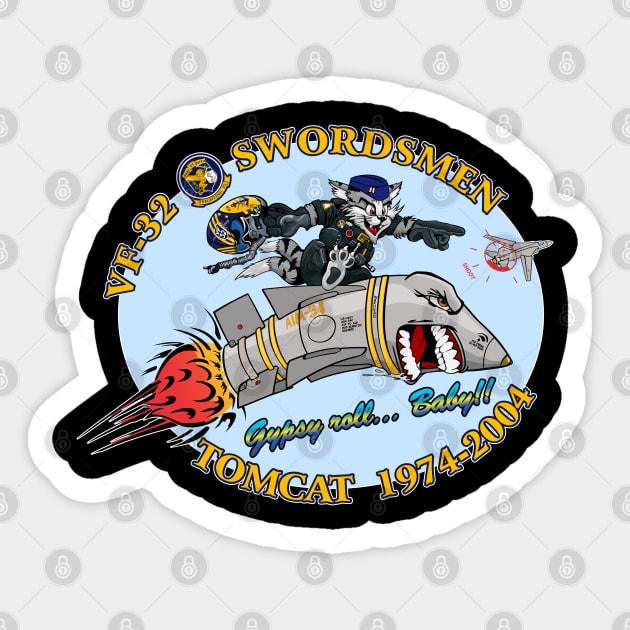 VF-32 Swordsmen Nose Art Variation Sticker by MBK